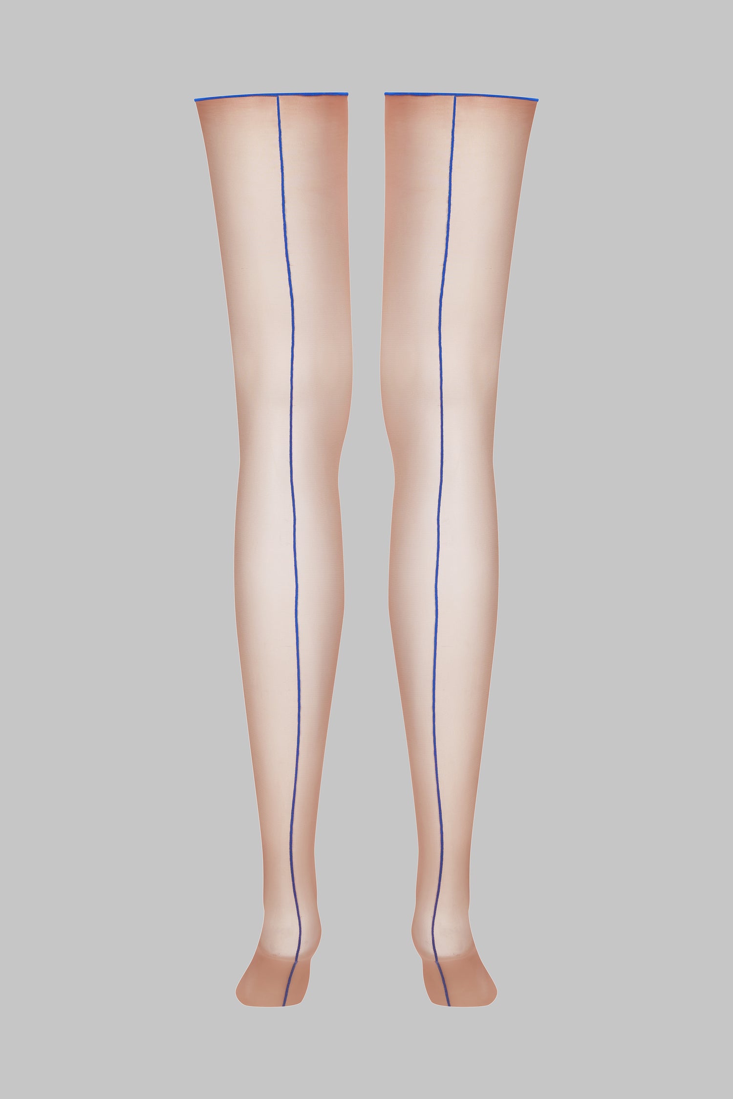 Calze con riga e orli tagliati arrotolati - 20D - Legwear