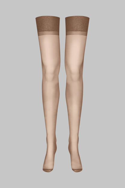Bas nylon 15D - Marron - Legwear