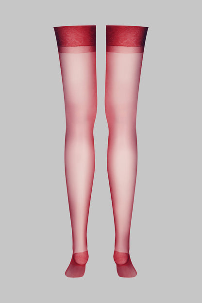 Nylonstrümpfe 15D - Bordeaux - Legwear