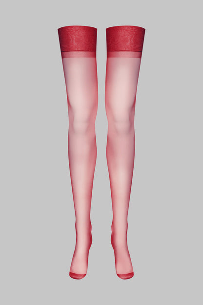 Nylonstrümpfe 15D - Bordeaux - Legwear