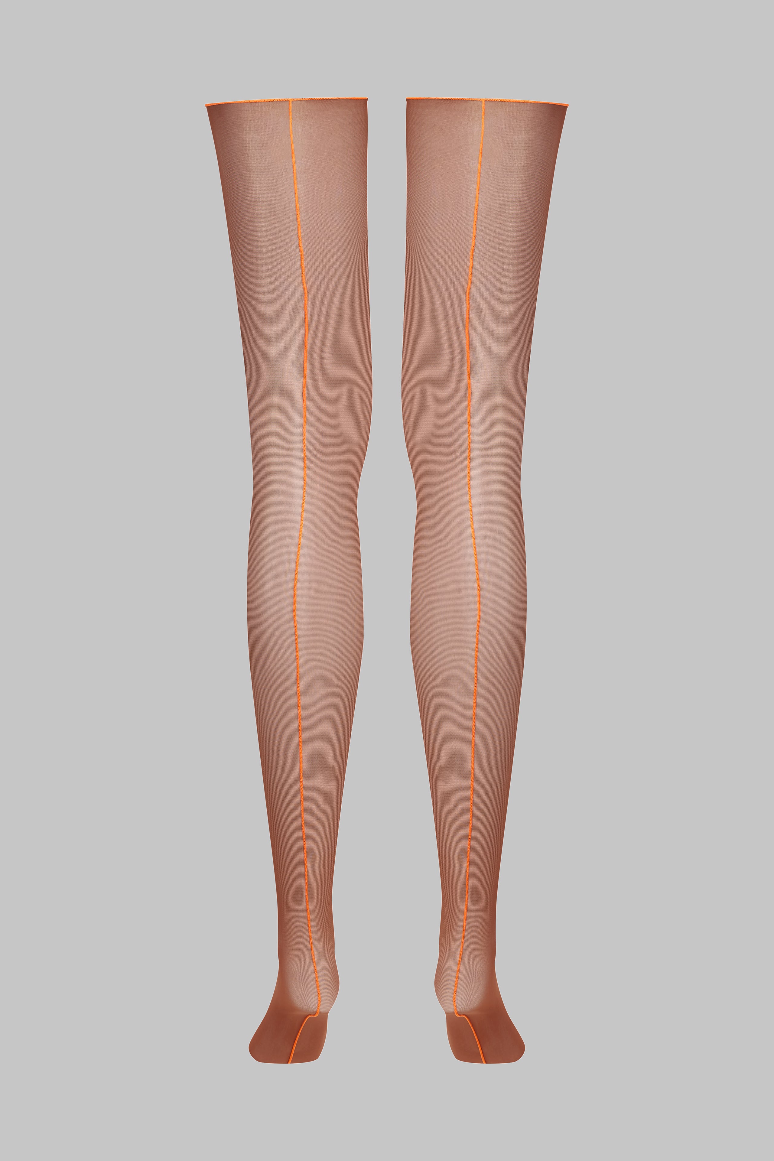 Calze con cucitura fluo con orli tagliati arrotolati - 20D - Legwear