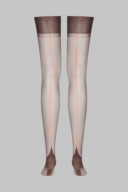Nahtstrümpfe mit gerolltem Schnitt 15D - Legwear