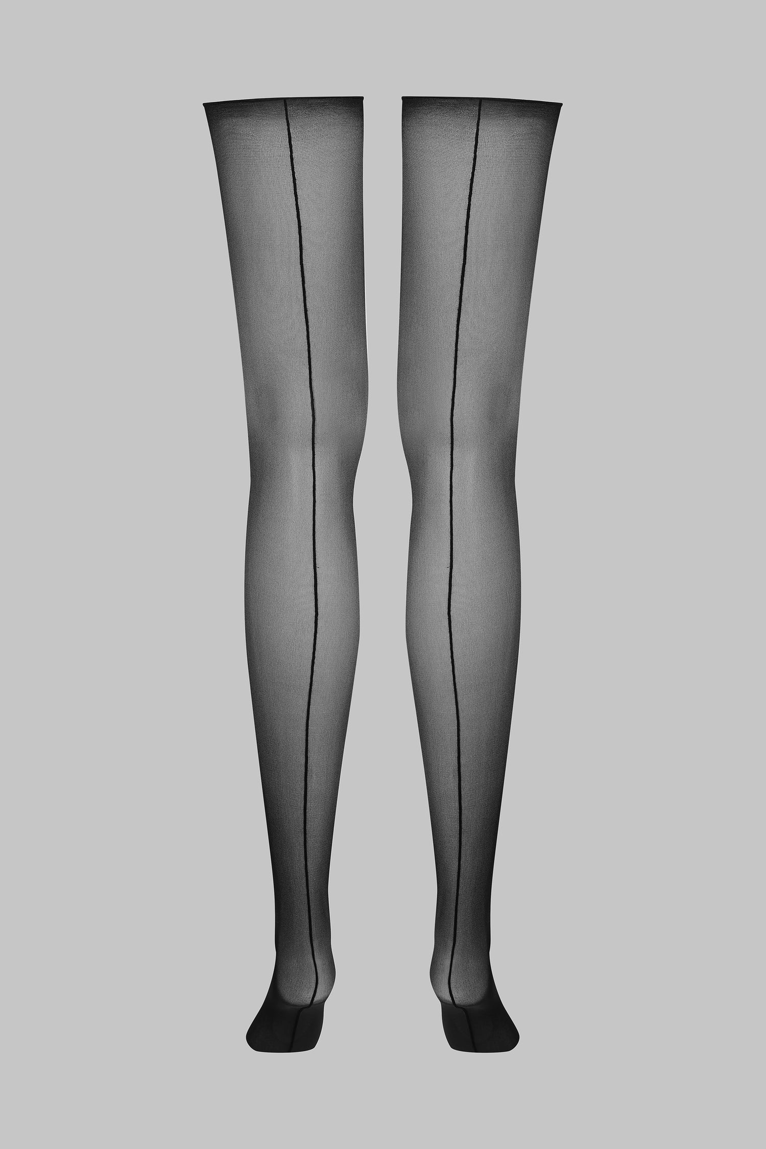 Calze con cucitura e orli tagliati arrotolati - 20D - Legwear