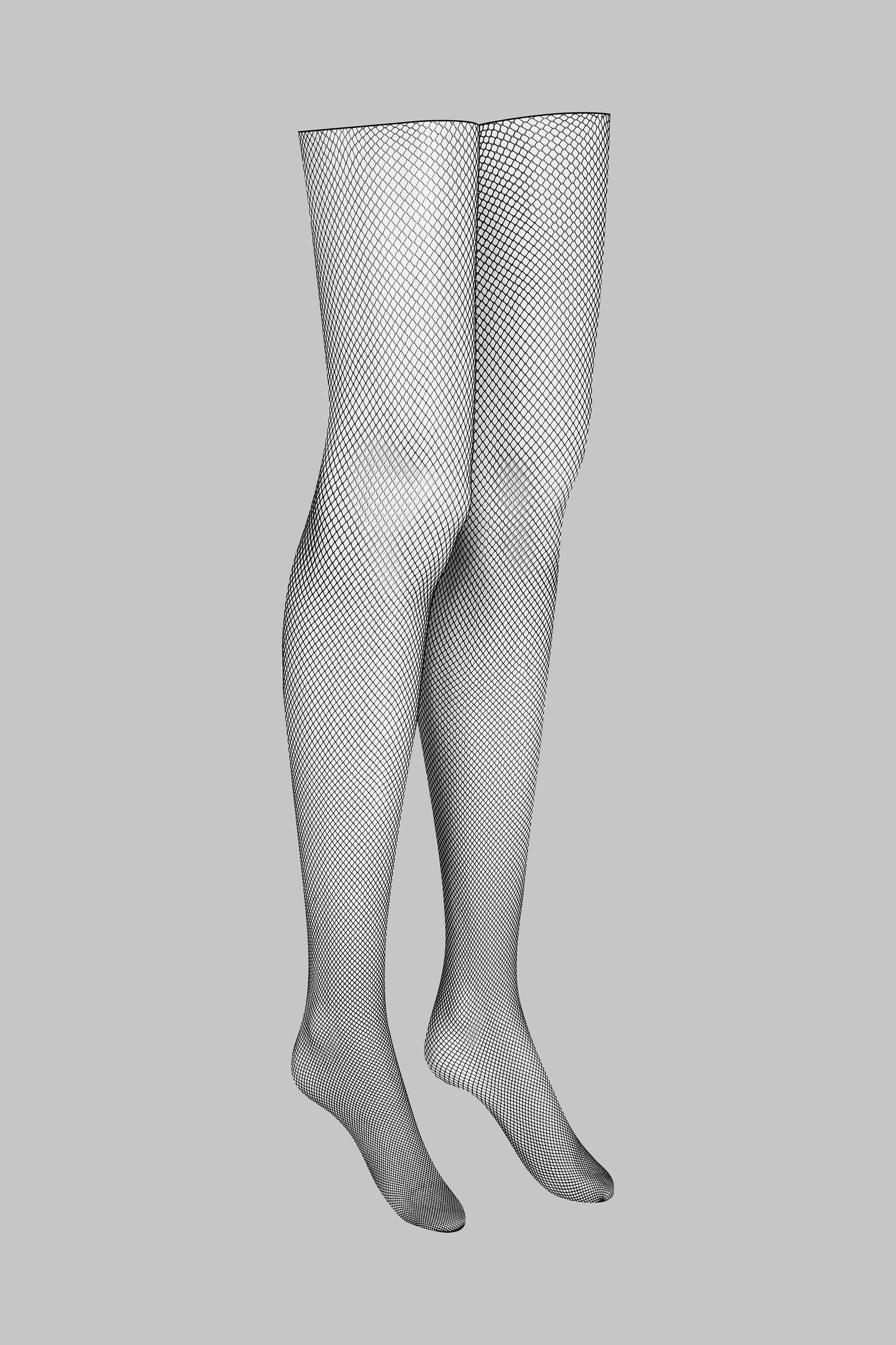 Calze a rete con orli tagliati arrotolati - Legwear