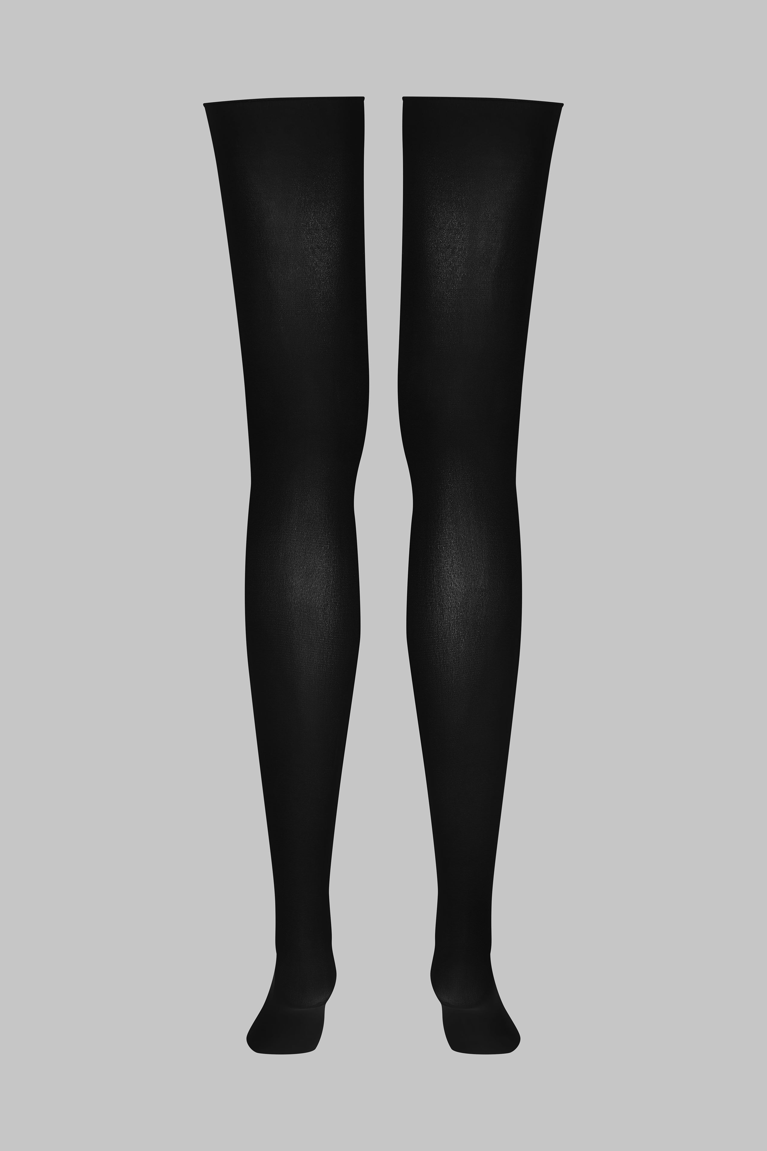 Opaque rolled cut stockings 70D - Legwear