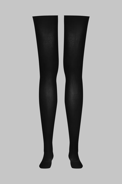 Opaque rolled cut stockings 70D - Legwear