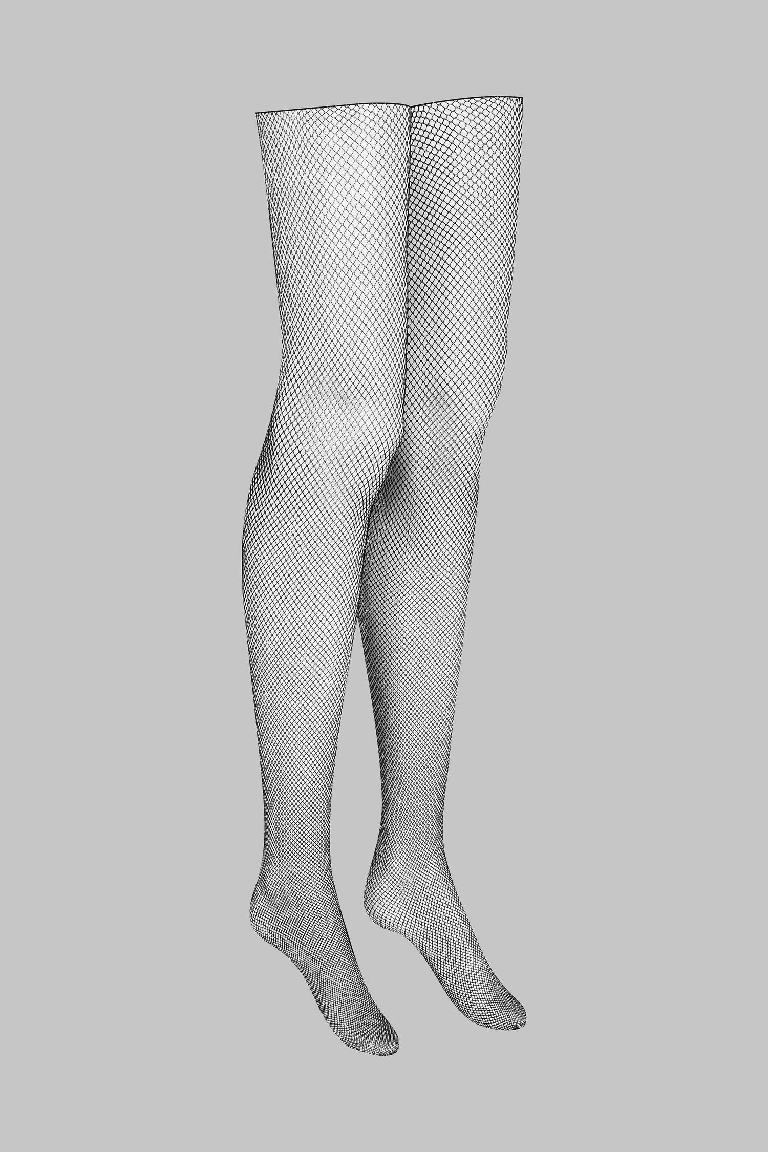 Gerollte netzstrümpfe mit Lurex - Legwear