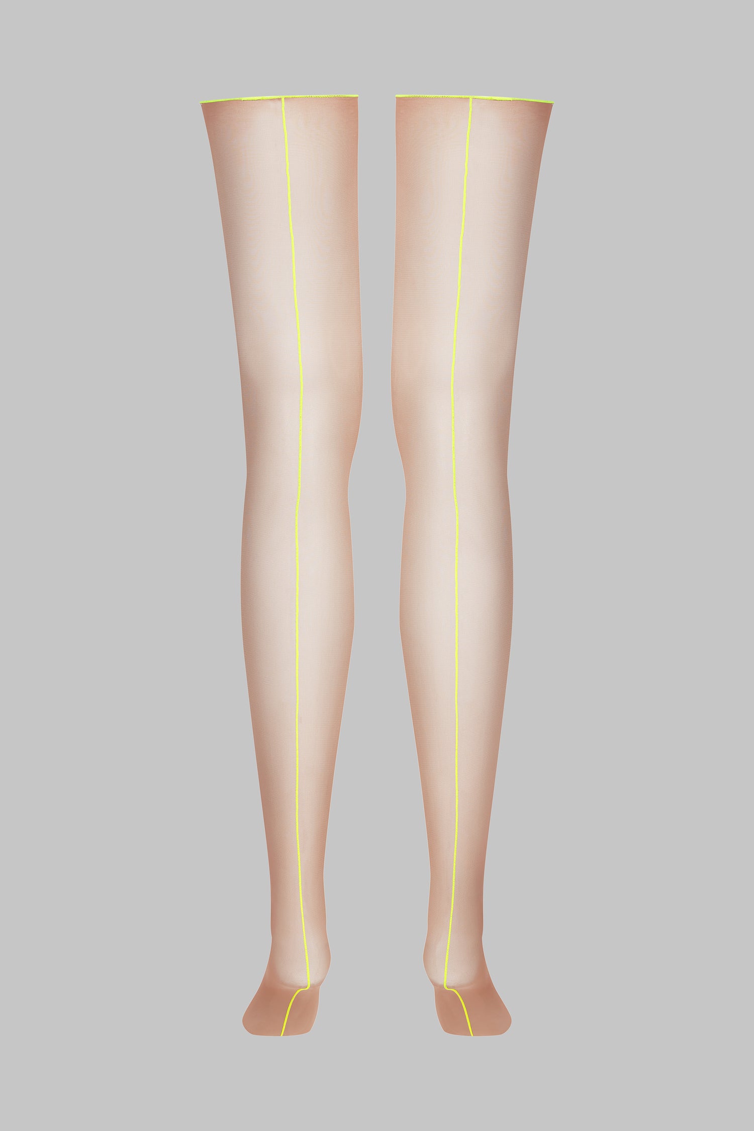 Calze con cucitura fluo con orli tagliati arrotolati - 20D - Legwear