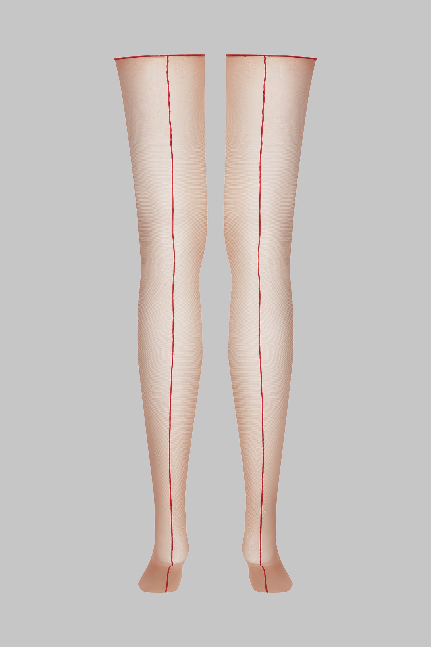 Calze con riga e orli tagliati arrotolati - 20D - Legwear