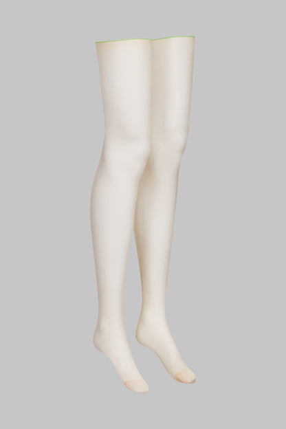 Calze con cucitura fluo con orli tagliati arrotolati - 20D - Legwear