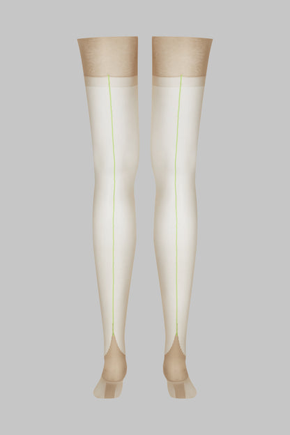 Nahtstrümpfe mit gerolltem Schnitt 15D - Legwear
