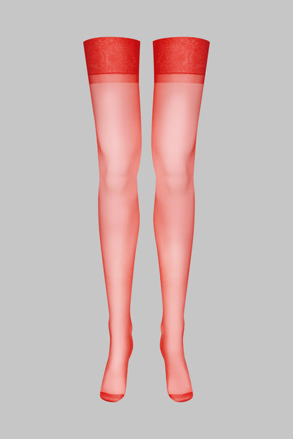 Nylonstrümpfe 15D - Rot - Legwear