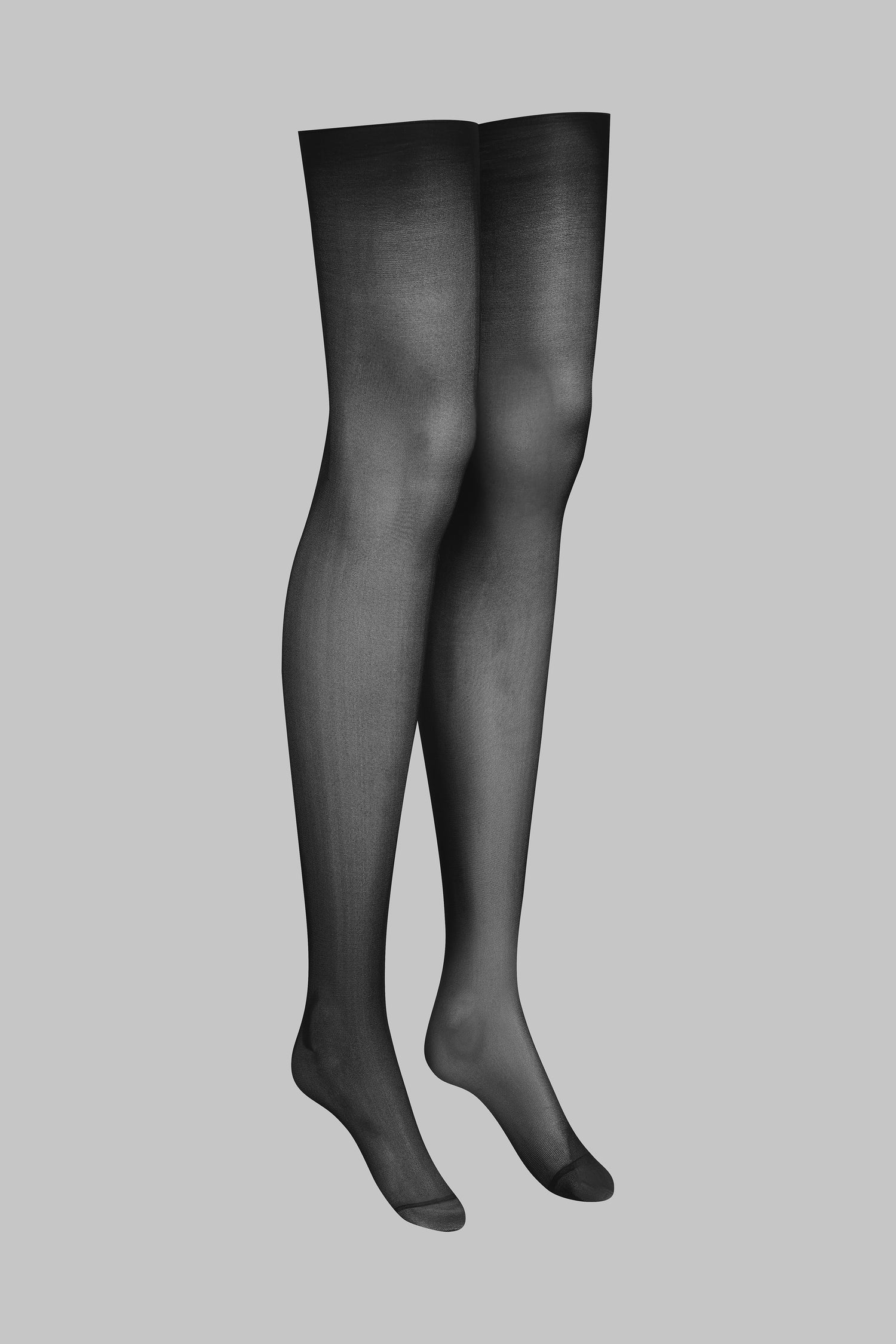 Calze autoreggenti senza bordo 40D - Nero - Legwear