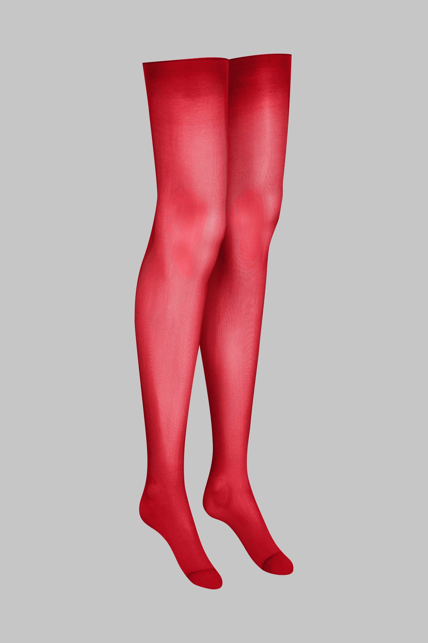 Calze con orli tagliati arrotolati 40d - Rosso - LEGWEAR