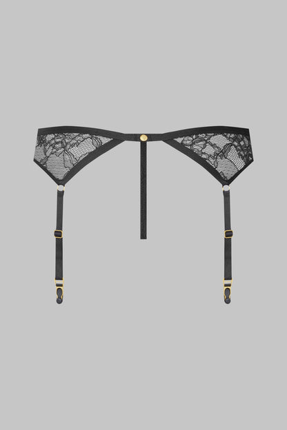 Thong with suspender belt - Jeux Magnétiques