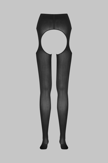 Collant Ouvert Porte-jarretelles 70D - Noir - Scandale x Maison Close - LEGWEAR