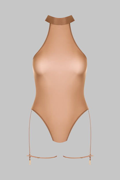 Halter Neck Thong Bodysuit - French Kiss Light
