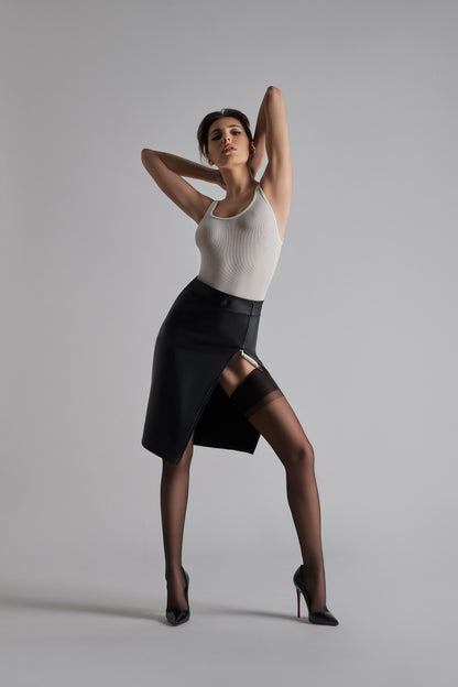 Strümpfe mit Naht 20D - Legwear