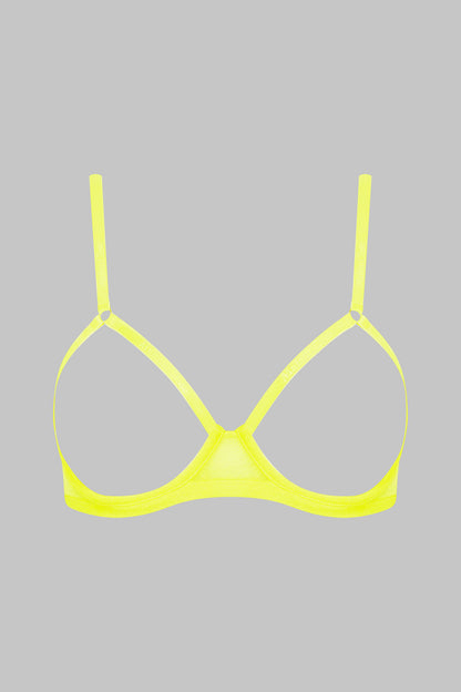 soutien-gorge-seins-nus-corps-a-corps-neon-jaune-fluo-or-maison-close