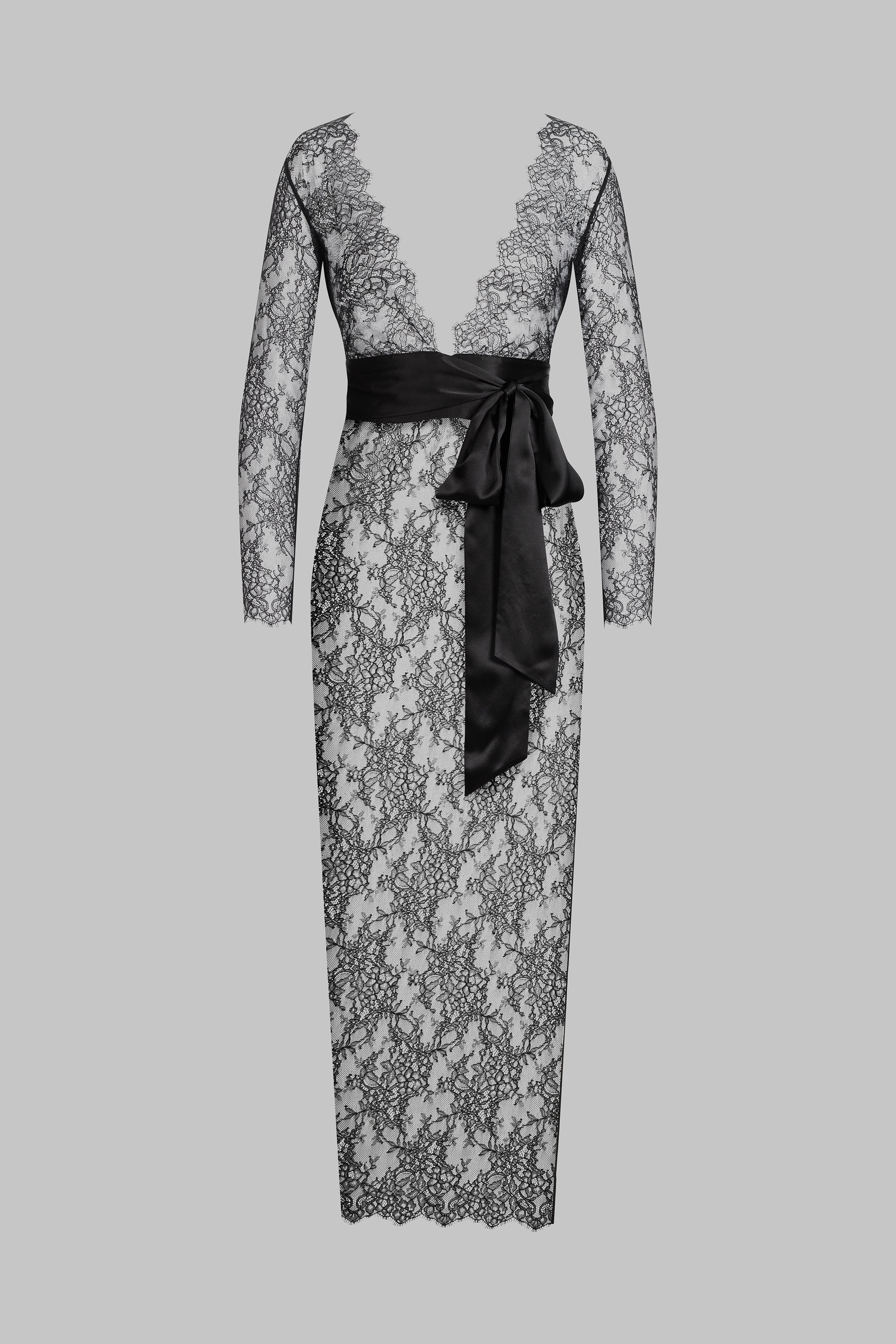 Robe longue cache-cœur - Rendez-Vous Privé