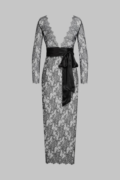 Robe longue cache-cœur - Rendez-Vous Privé