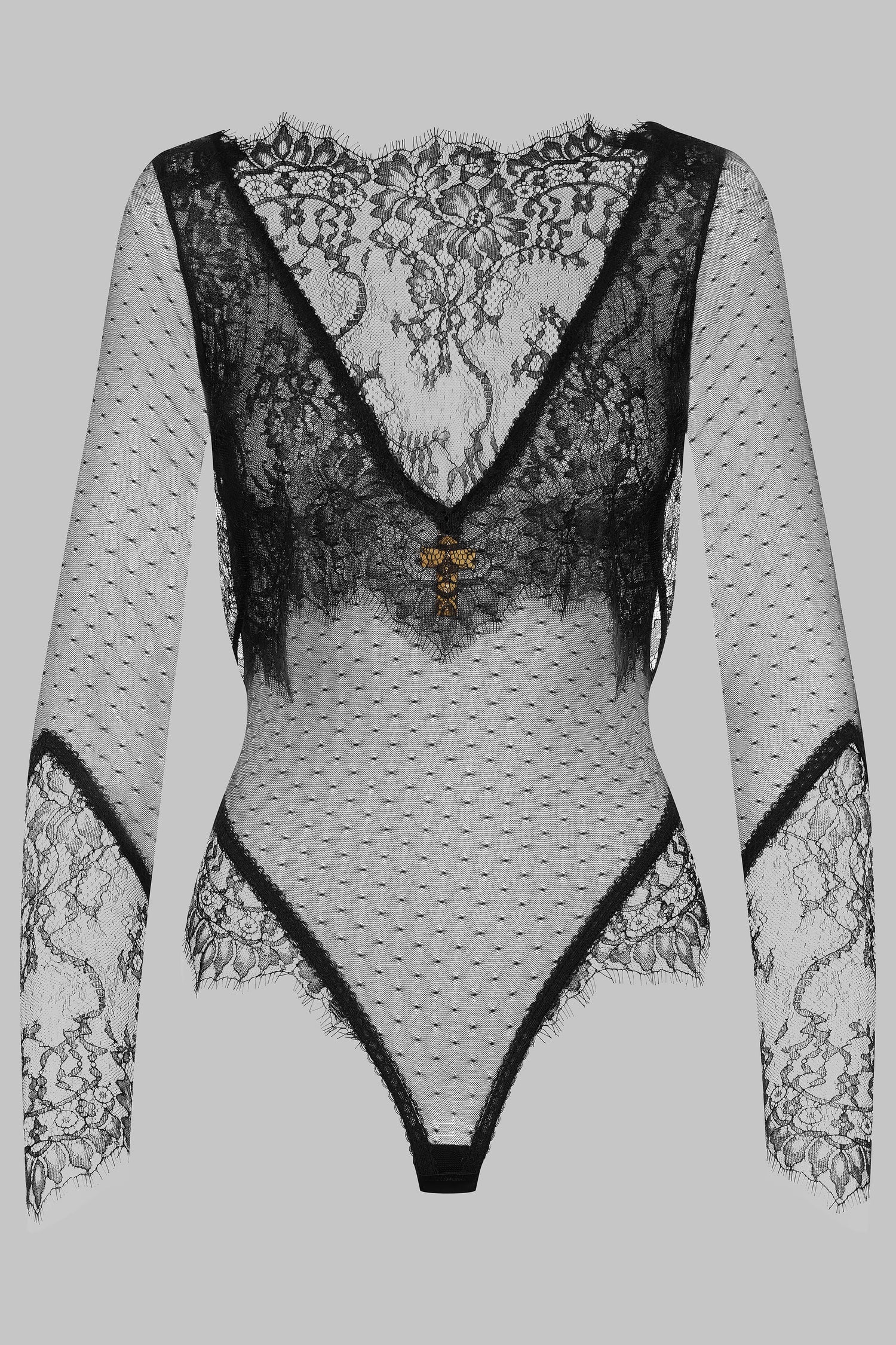 Body string voile dentelle - Inspiration Divine